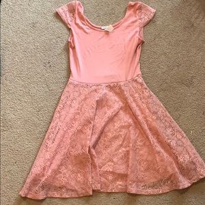 Pink Lace Charlotte Russe Dress